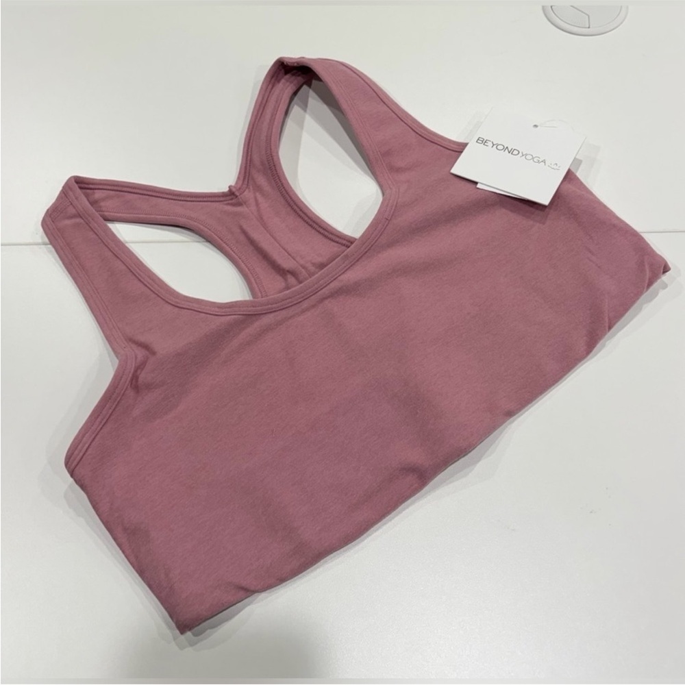 Beyond Yoga Women's Small Spacedye Simplicity Bra Heather Pink NWT Racerback